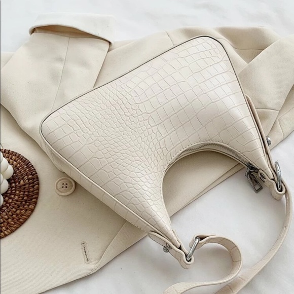 New Croc Embossed Hobo Bag - Picture 2 of 4